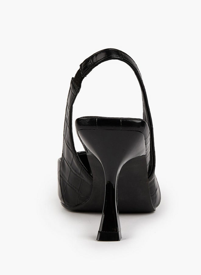 فلورا بيلا من شو إكسبرس أحذية سلاينج باك بكعب عريض - Image 4