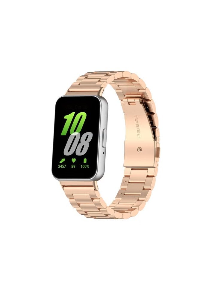 O Ozone Metal Watch Strap For Samsung Galaxy Fit 3, Adjustable Replacement Band Stainless Steel Strap Bracelet for Men Women 