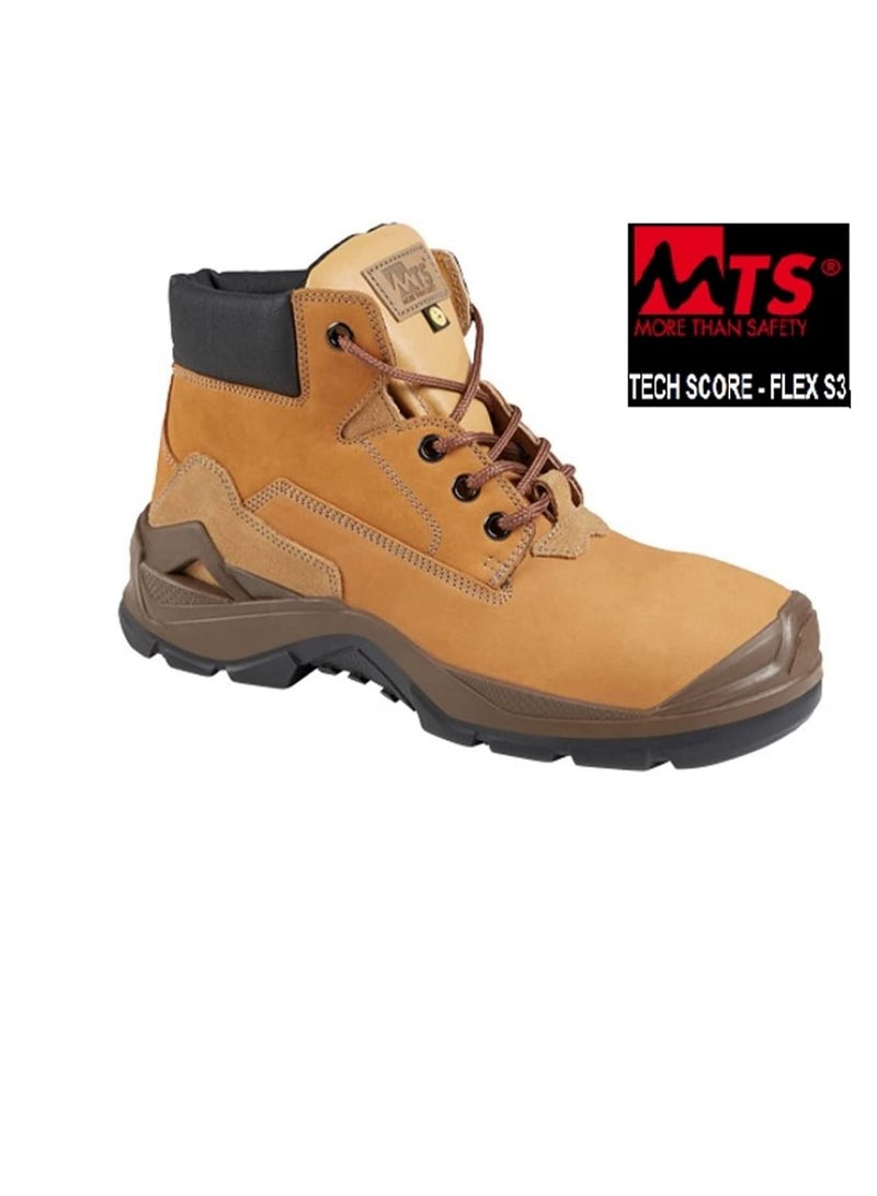 Honeywell MTS By Honeywell Professionals Engineers Leather ESD Protected Safety Shoes, Mesh Breathable Lightweight Comfortable Steel Toe Industrial Construction Slip Resistant Boot (U.E 41 - UK 7)  - Image 3