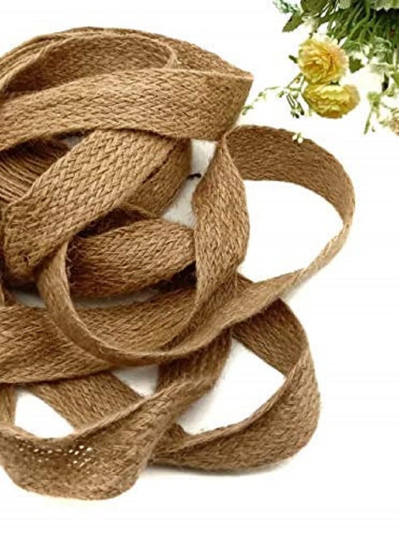 BSPS Natural 20 Meters 13mm Jute Twine Rope Twine Rustic String Cord Rope DIY Burlap String Rope Rope No R29 - Image 1