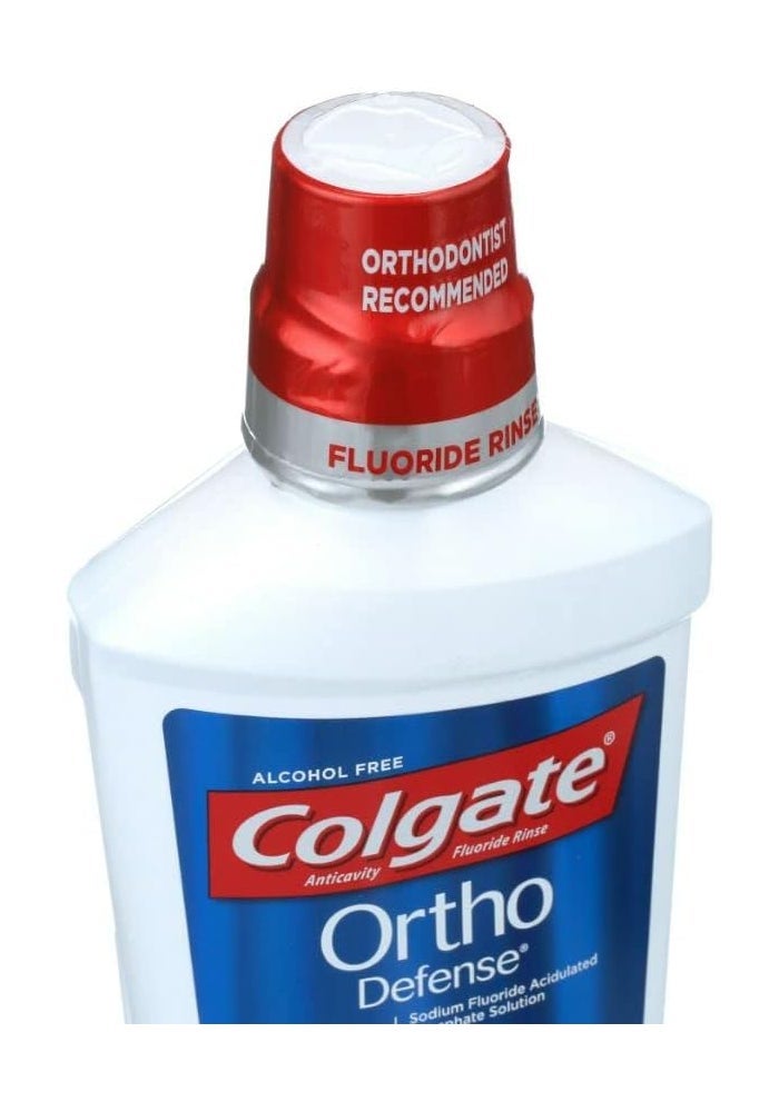 Colgate Ortho Defense Anti-Cavity Fluoride Rinse, Cool Mint, 16.9-Ounce Bottle (Pack of 2) - Image 3