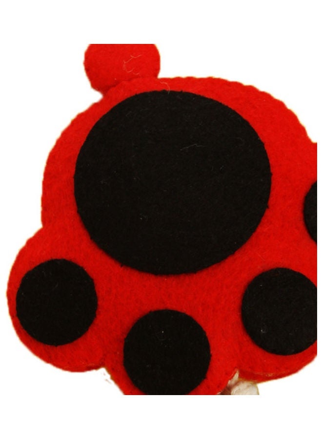 NIBEMINENT Handmade Fabric Cartoon DIY Key Case Red/Black - Image 3