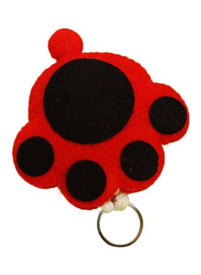 NIBEMINENT Handmade Fabric Cartoon DIY Key Case Red/Black - Image 1