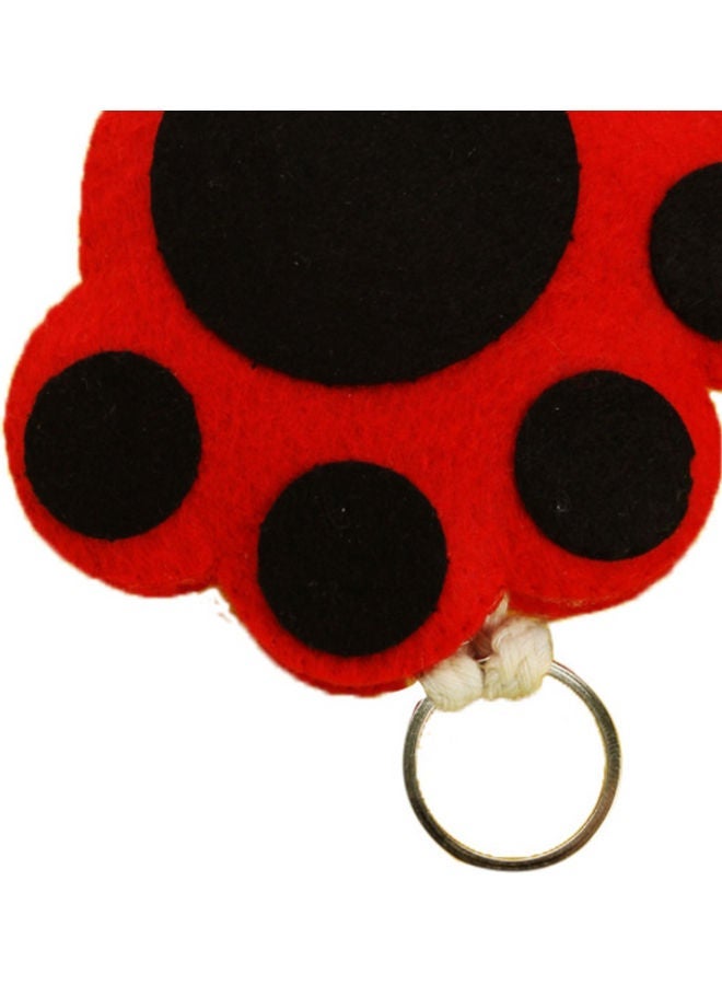 NIBEMINENT Handmade Fabric Cartoon DIY Key Case Red/Black - Image 2