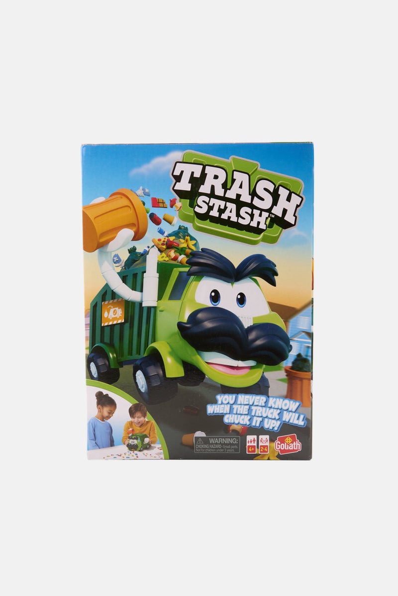 Goliath Trash Stash Dump Into Garbage Truck Game, Green  - Image 1