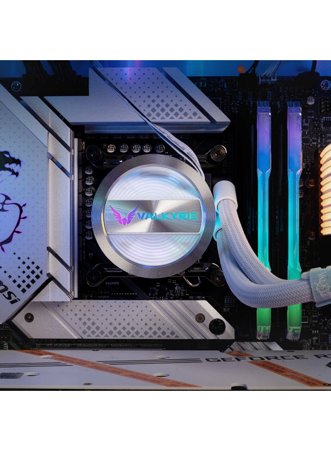 Valkyrie Gl360w Vk All-in Cpu Water Cooler, Multi-platform Mounting Brackets, Supports Lga1700, Argb Lighting Effects, Aluminum Cold Plate - Image 5