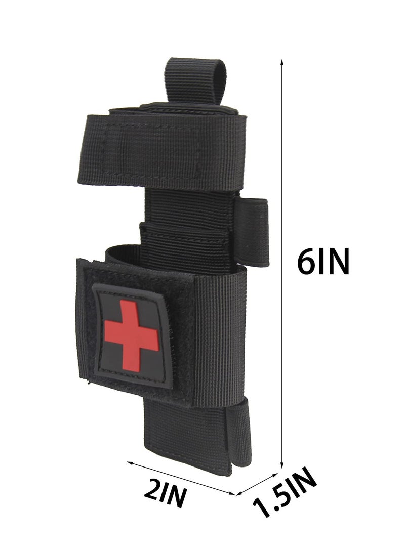 Tactical First Aid Pouch - Water-Resistant Nylon Tourniquet Holder for Outdoor Survival, Camping, Hiking & Emergency Response - Image 4