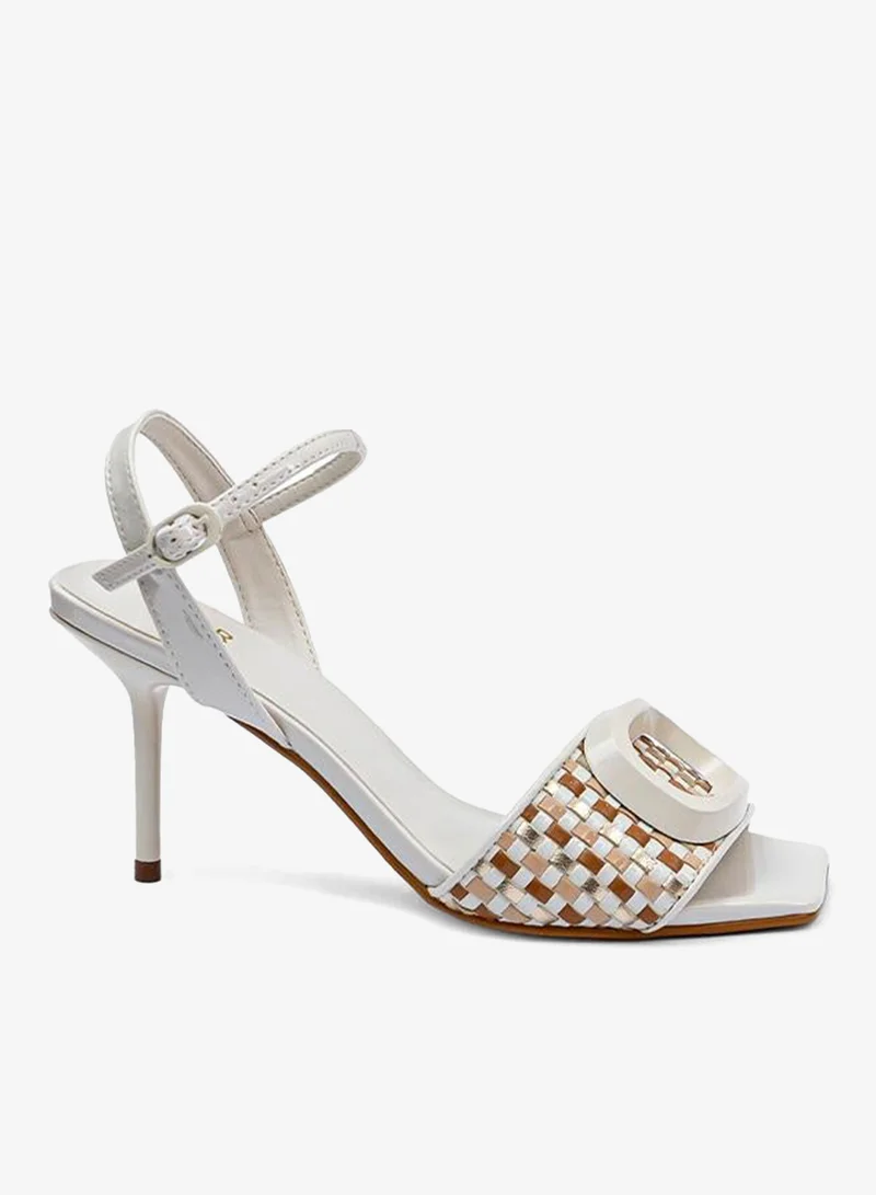 فايور Metallic High Heel Mule Sandal BWR 073