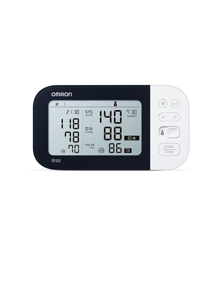 Omron M7 Intelli IT Original Automatic Upper Arm Blood Pressure Monitor – Smart Bluetooth Connectivity, Intelli Wrap Cuff, Accurate and Easy-to-Read Display - Image 1