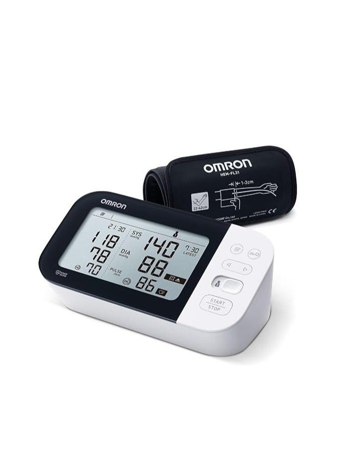 Omron M7 Intelli IT Original Automatic Upper Arm Blood Pressure Monitor – Smart Bluetooth Connectivity, Intelli Wrap Cuff, Accurate and Easy-to-Read Display - Image 2