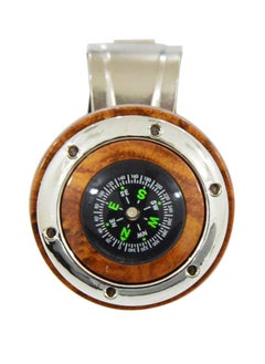 Al Khateeb Steering Wheel Knob With Compass Design - Wood 