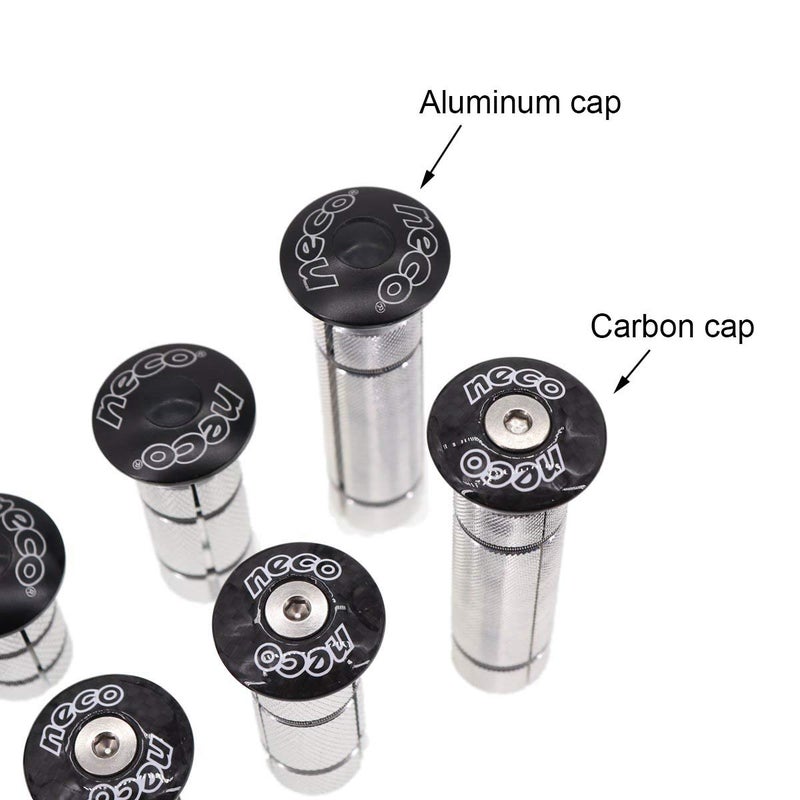 Neco Headset Expander Top Cap Star Nut Plug Bolt Stem Expanding Nut Bolt Carbon Fiber Cap Cover Long Large Size (Extra Large Alu Cap 1-1/8) - Image 4