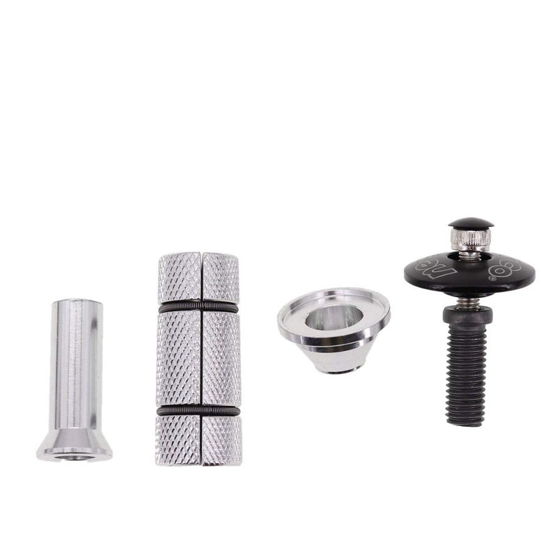 Neco Headset Expander Top Cap Star Nut Plug Bolt Stem Expanding Nut Bolt Carbon Fiber Cap Cover Long Large Size (Extra Large Alu Cap 1-1/8) - Image 5