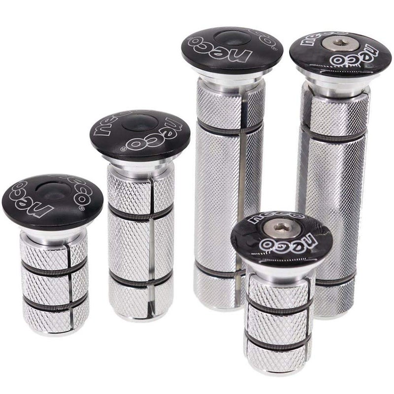 Neco Headset Expander Top Cap Star Nut Plug Bolt Stem Expanding Nut Bolt Carbon Fiber Cap Cover Long Large Size (Extra Large Alu Cap 1-1/8) - Image 1