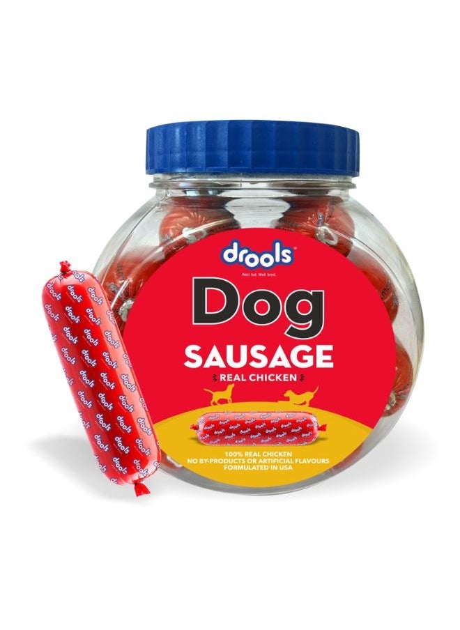 Drools - Dog Sausage Treats  Real Chicken for Adult & Puppy 10 x 55g - Image 1