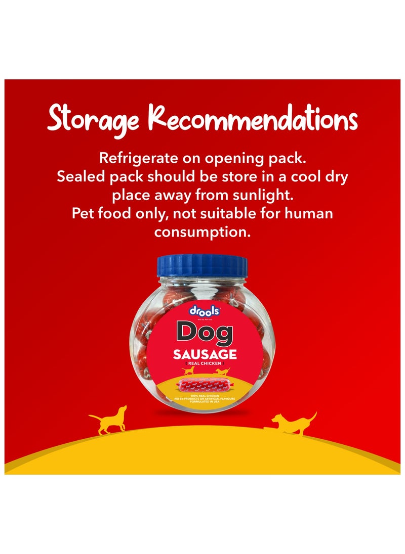 Drools - Dog Sausage Treats  Real Chicken for Adult & Puppy 10 x 55g - Image 1