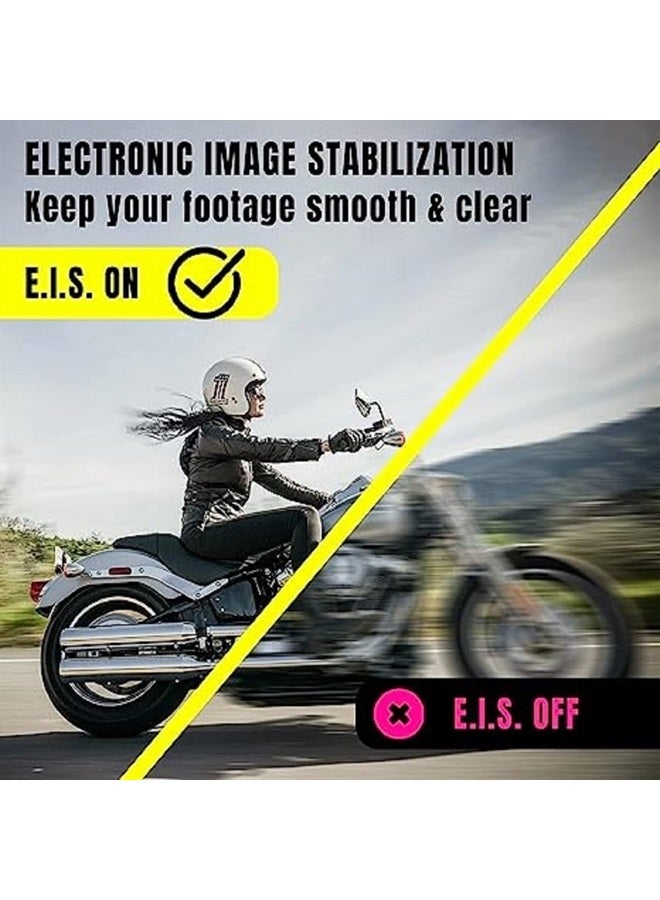 Exprotrek Action Camera 4K 60FPS with Touch Screen,EIS 170 ° Ultra Wide Angle, 40m Waterproof Underwater Remote Control Sports Camera with Helmet Accessories - Image 3