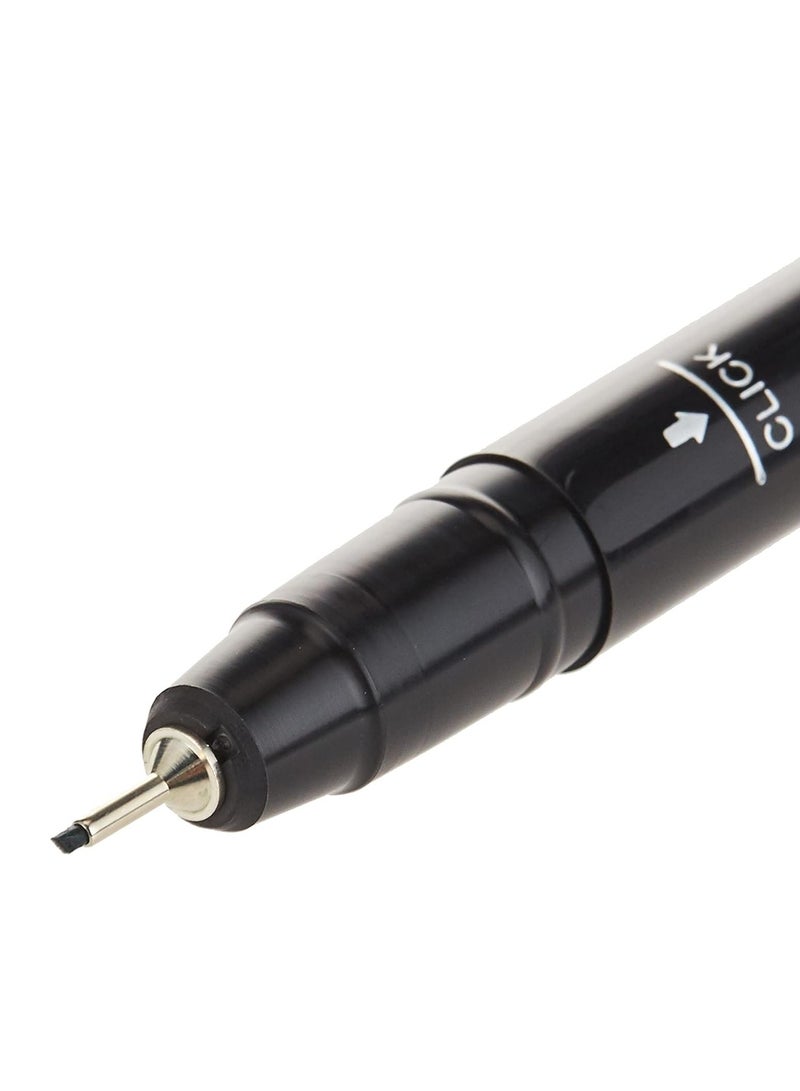 Al Khatat قلم خط عربي 12 قطعة طرف 1 مم حبر أخضر - Image 3