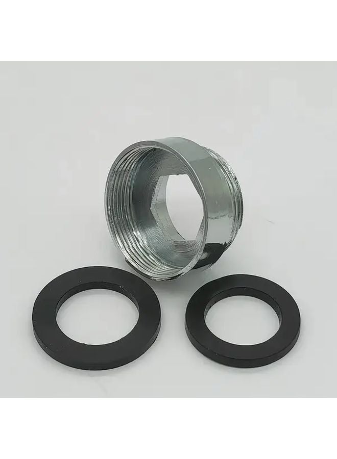 Faucet Foaming Adapter 24mm Female to 22mm Male Chrome Brass Sink Kit F24 M22 - Image 1