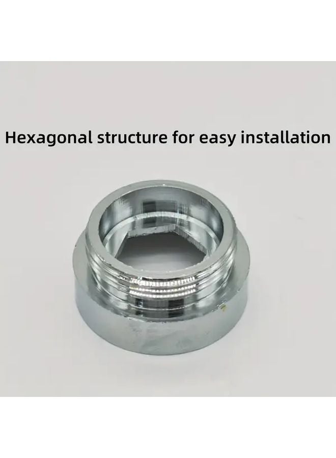 Faucet Foaming Adapter 24mm Female to 22mm Male Chrome Brass Sink Kit F24 M22 - Image 5