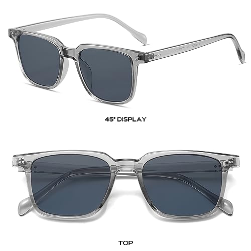 Gtand Unisex Vintage Retro Square Style Tinted Sunglasses For Men Women Fashion Rectangle Sun Glasses 52mm - Image 3