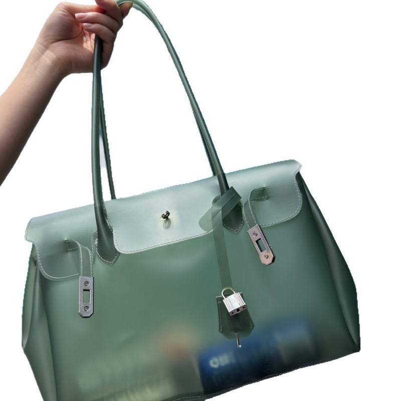 Jelly Firkin Women's Bucket Shoulder Bag TPU Handbag Summer 2026 - Image 3