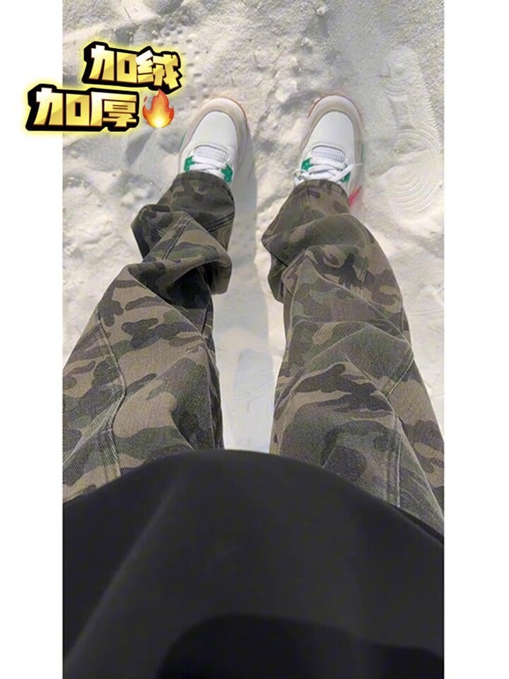 Unisex Classic Denim Jeans Loose Fit Daily Outdoor Wear - Image 1