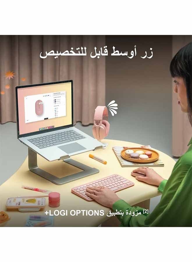 Logitech Pebble Mouse 2 M350S Slim Bluetooth wireless mouse, portable, customizable button, quiet click, 4K DPI, 24-month battery - Image 3