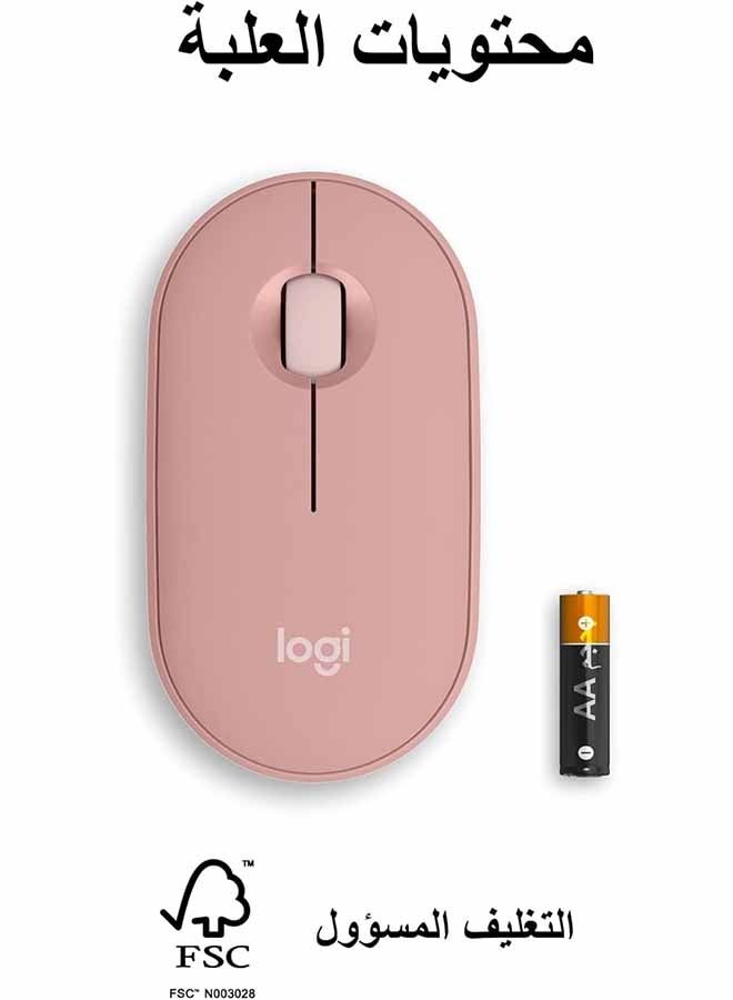 Logitech Pebble Mouse 2 M350S Slim Bluetooth wireless mouse, portable, customizable button, quiet click, 4K DPI, 24-month battery - Image 4