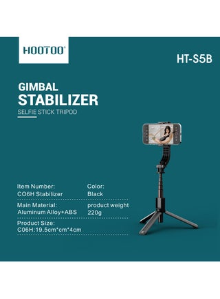 Portable Wireless Bluetooth Selfie stick tripod with gimbal stabilizer works in multiple modes can be used with remote control from Hootoo - pzsku/ZDD5FF43671BA7B054338Z/45/_/1707056777/fc39a29b-6d18-42d5-8c4d-0e869d2298c5