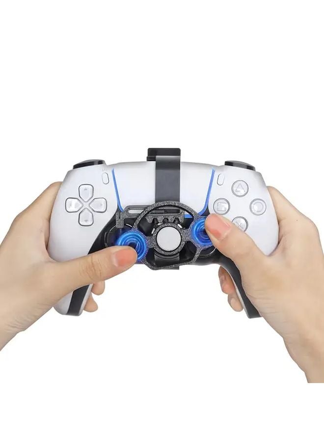 PS5 Mini Steering Wheel Controller Black ABS Auto Return No Battery Required - Image 2