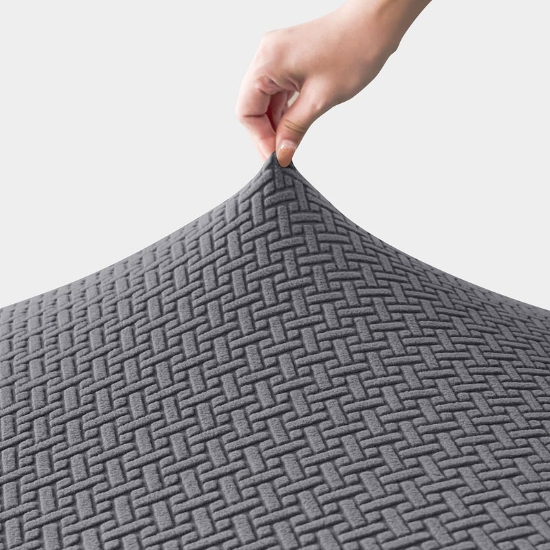 2 Seat Elastic Jacquard Full Cover Sofa Cover Dark Coffee Universal Home Hotel Armrest Sofa Cover - Image 3
