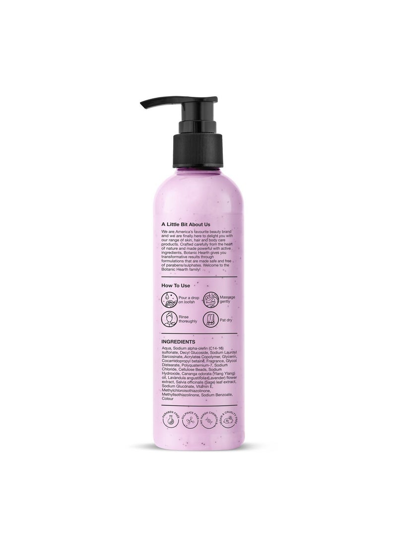Botanic Hearth - Botanic Hearth Bulgarian Lavender Body Wash with Ylang Ylang, Vitamin E & Sage Leaf | Calming Body Wash Shower Gel for Women and Men | Sulphate & Paraben Free | 245ml - Image 1