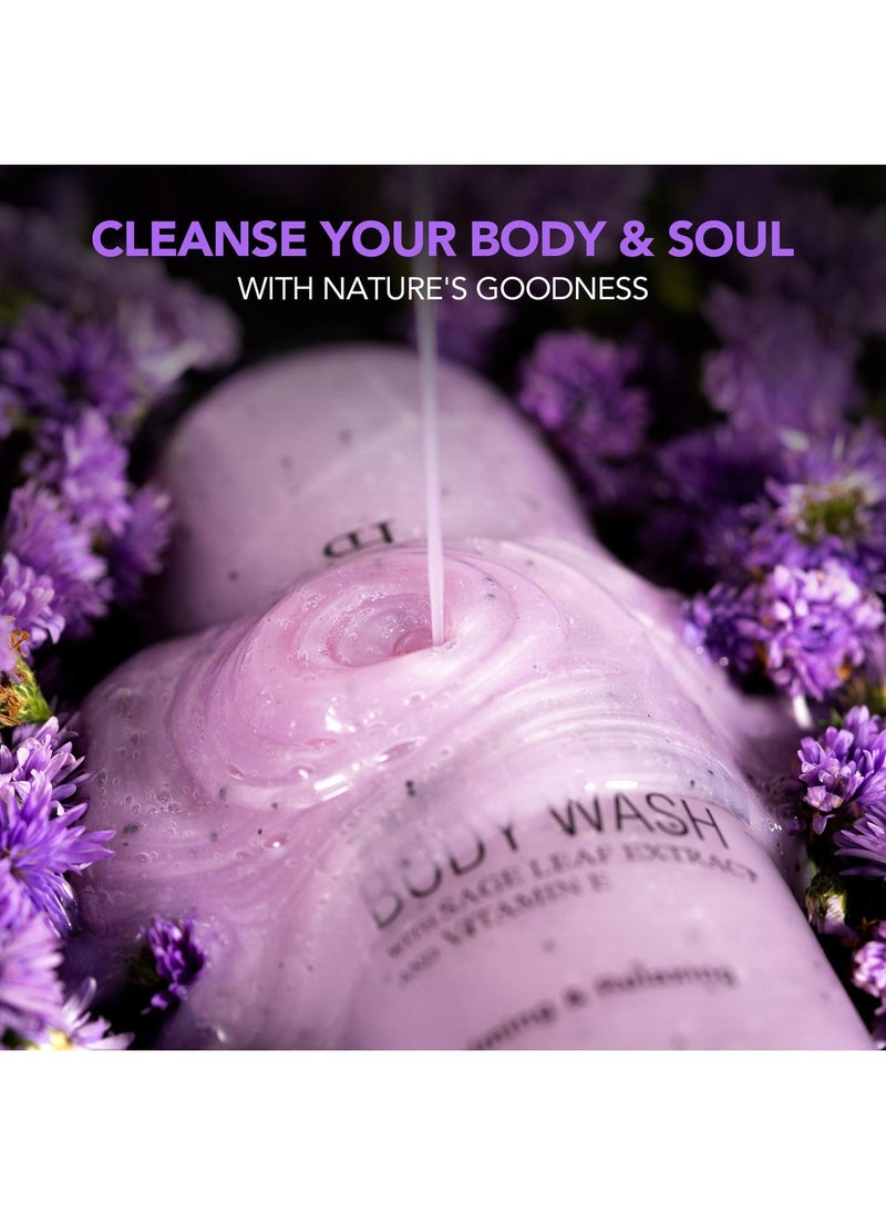 Botanic Hearth - Botanic Hearth Bulgarian Lavender Body Wash with Ylang Ylang, Vitamin E & Sage Leaf | Calming Body Wash Shower Gel for Women and Men | Sulphate & Paraben Free | 245ml - Image 1