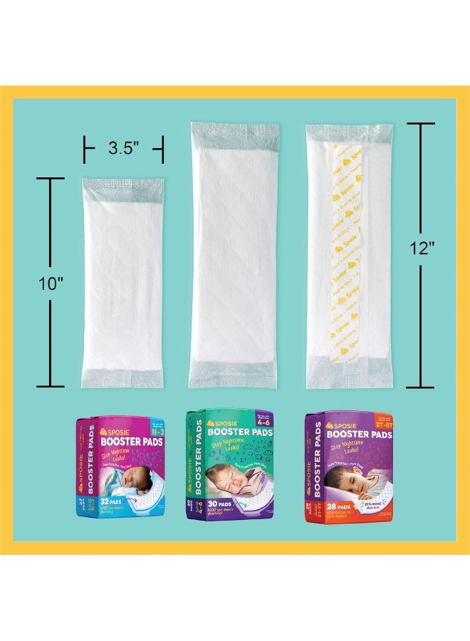 Select Kids Sposie Booster Pads Diaper Doubler, 180 Count, 6 Packs of 30 Pads (No Adhesive for Easy repositioning) - Image 4