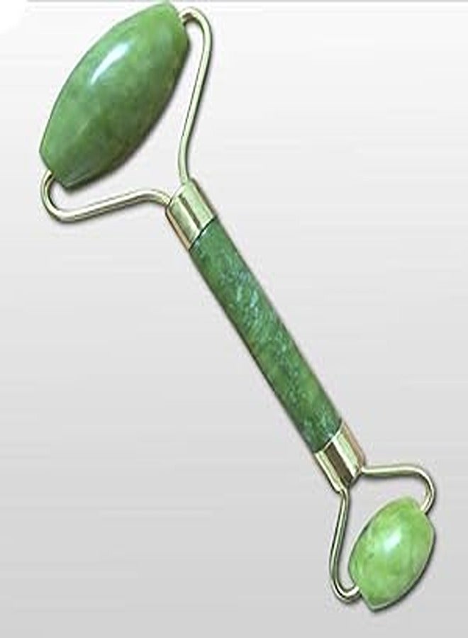 Jade Roller for face - Real Natural Jade Stone roller, Anti-Aging jade Beauty Skincare Tool to Rejuvenate Facial Skin Cooling, Slimming & Firming