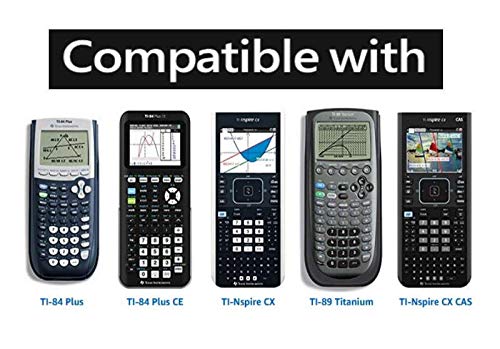 ienza TI84 TI-84 Plus CE Graphing Calculator Charger Cable Cord Wire Also for TI 84 Plus C Silver Edition, TI Nspire CX/TI Nspire CX CAS (USB Cable Only) - Image 2
