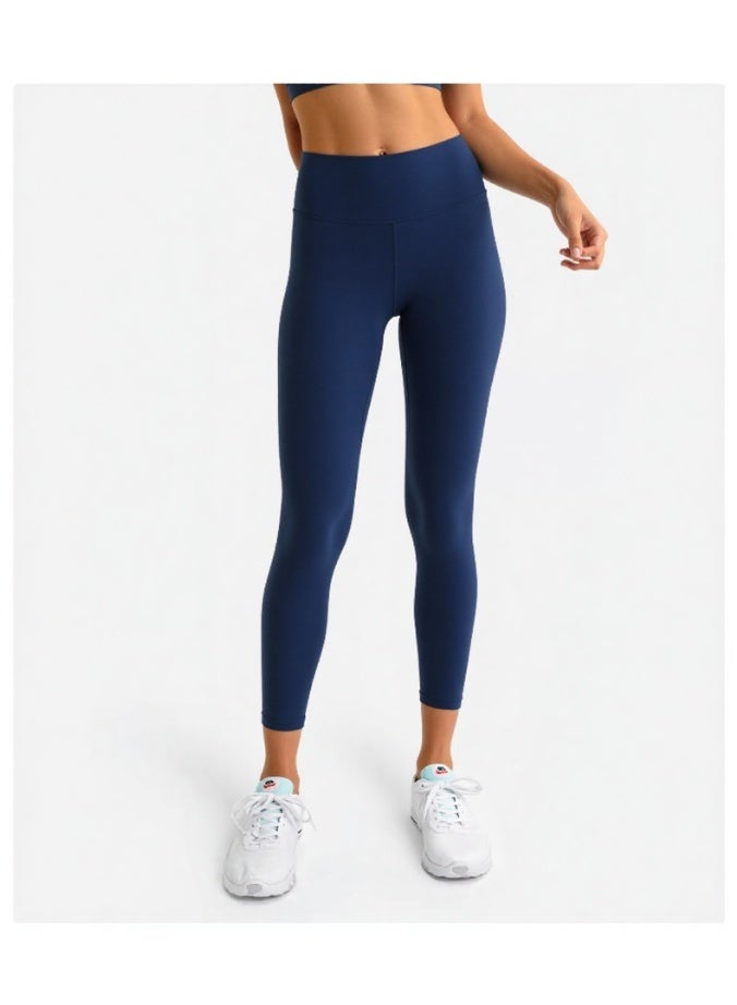 NIBEMINENT Essential/Pure&Plain 7/8 Leggings, High Waisted Compression Soft Pants Workout Athletic Yoga Pants 24" - Image 2