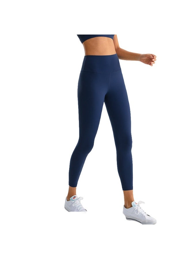 NIBEMINENT Essential/Pure&Plain 7/8 Leggings, High Waisted Compression Soft Pants Workout Athletic Yoga Pants 24" - Image 1