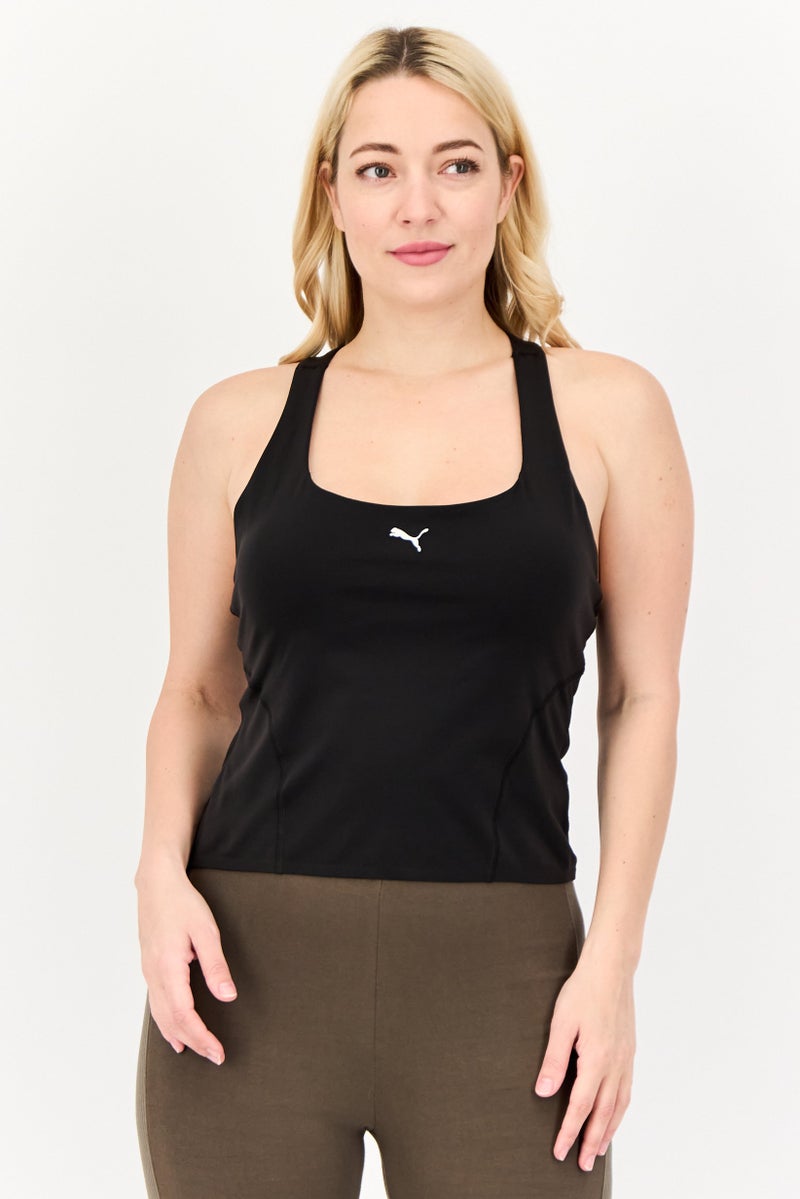 PUMA Women Sportswear Fit Padded Training Tank Top, Black - Image 1