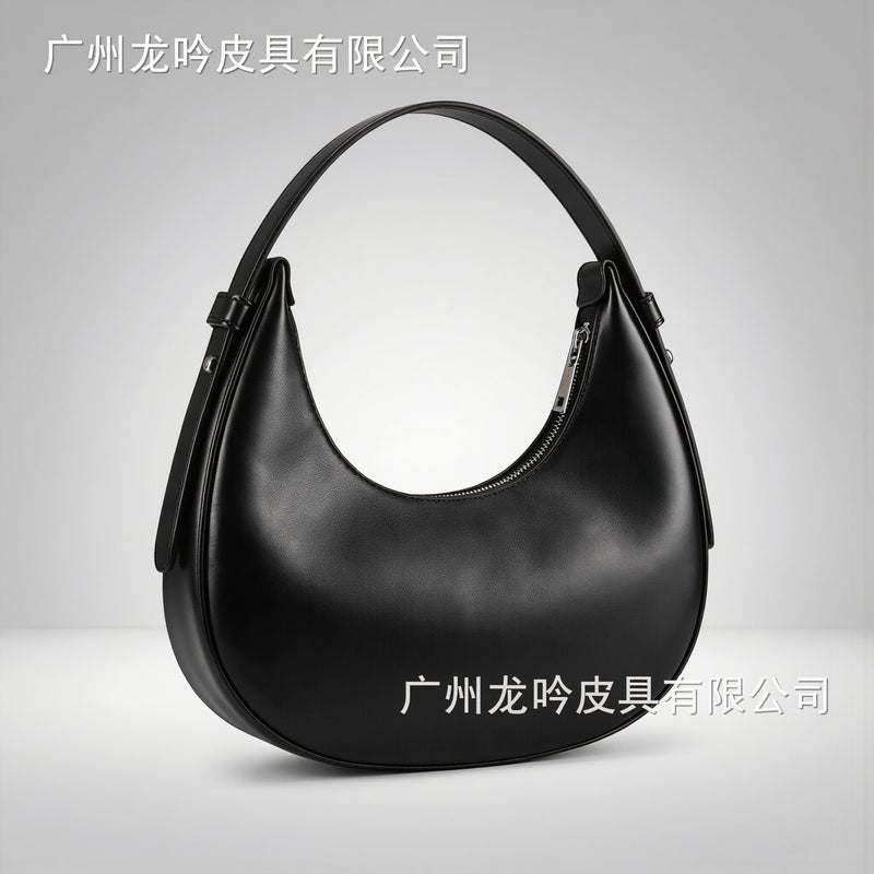 Lightweight Crescent Hobo Bag No Sore Wrist Stain Resistant Waterproof Non Deform Comfortable Daily Purse - Image 4