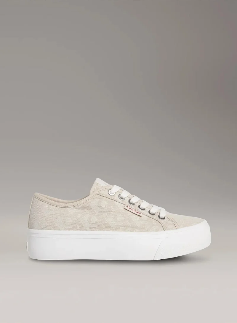 Calvin Klein Jeans Logo Jacquard Platform Trainers