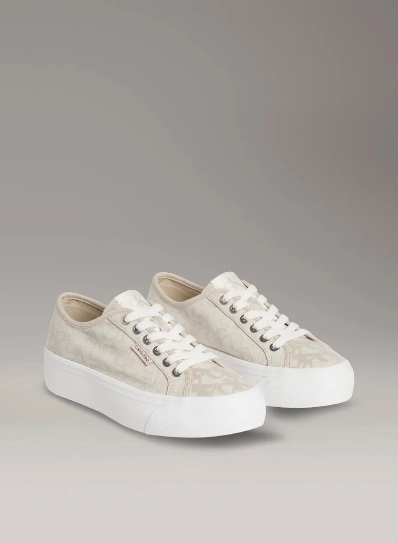 Calvin Klein Jeans Logo Jacquard Platform Trainers