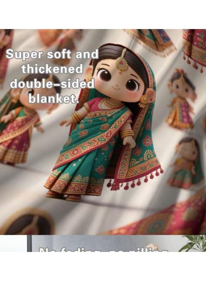 general Flannel thin blanket (warm and comfortable, suitable for sleep, gaming, dust removal and sandproof) 150cm*200cm - 834 - Image 5