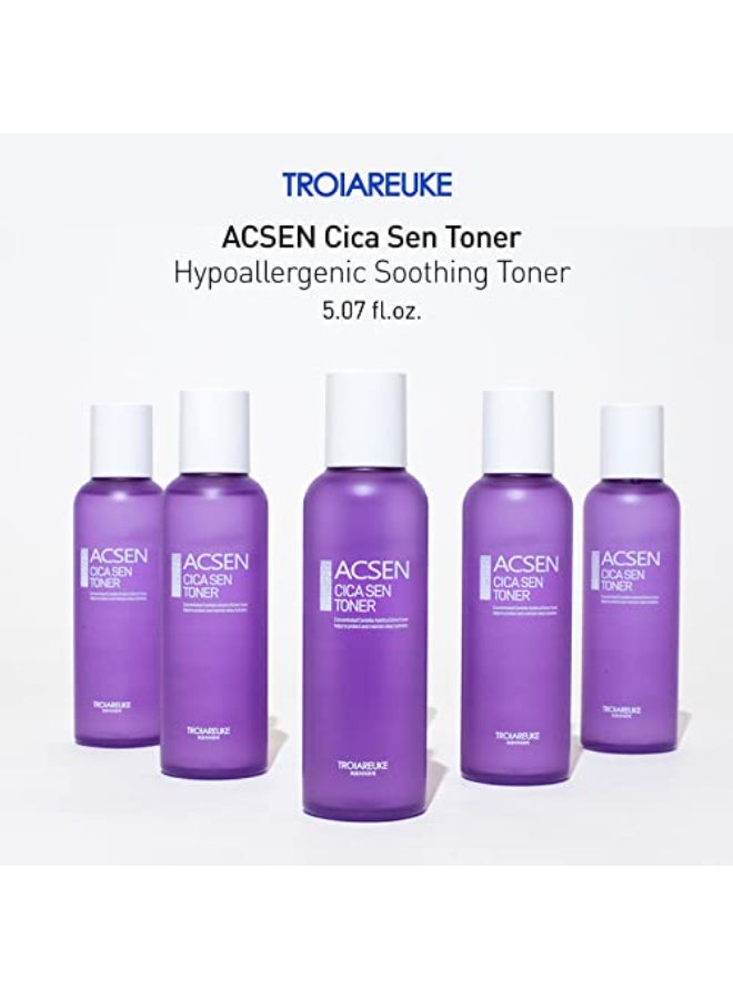 TROIAREUKE ACSEN CICA SEN Toner Hypoallergenic Relieve UltraSoothing Effect for Sensitive Trouble Skin High CICA Concentrated Formula - Image 3
