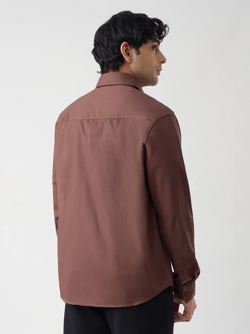 The Souled Store  Utility Shirt: Merlot  | Best Price UAE