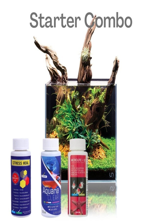 TRADESK مجموعة أنكي أكواتيك ريميديز الأساسية لأحواض أسماك الزينة (معالج التوتر + منظف الأحواض + ميكرولايف إس 2) 3 × 100 مل - عبوة من 3 قطع - Image 4