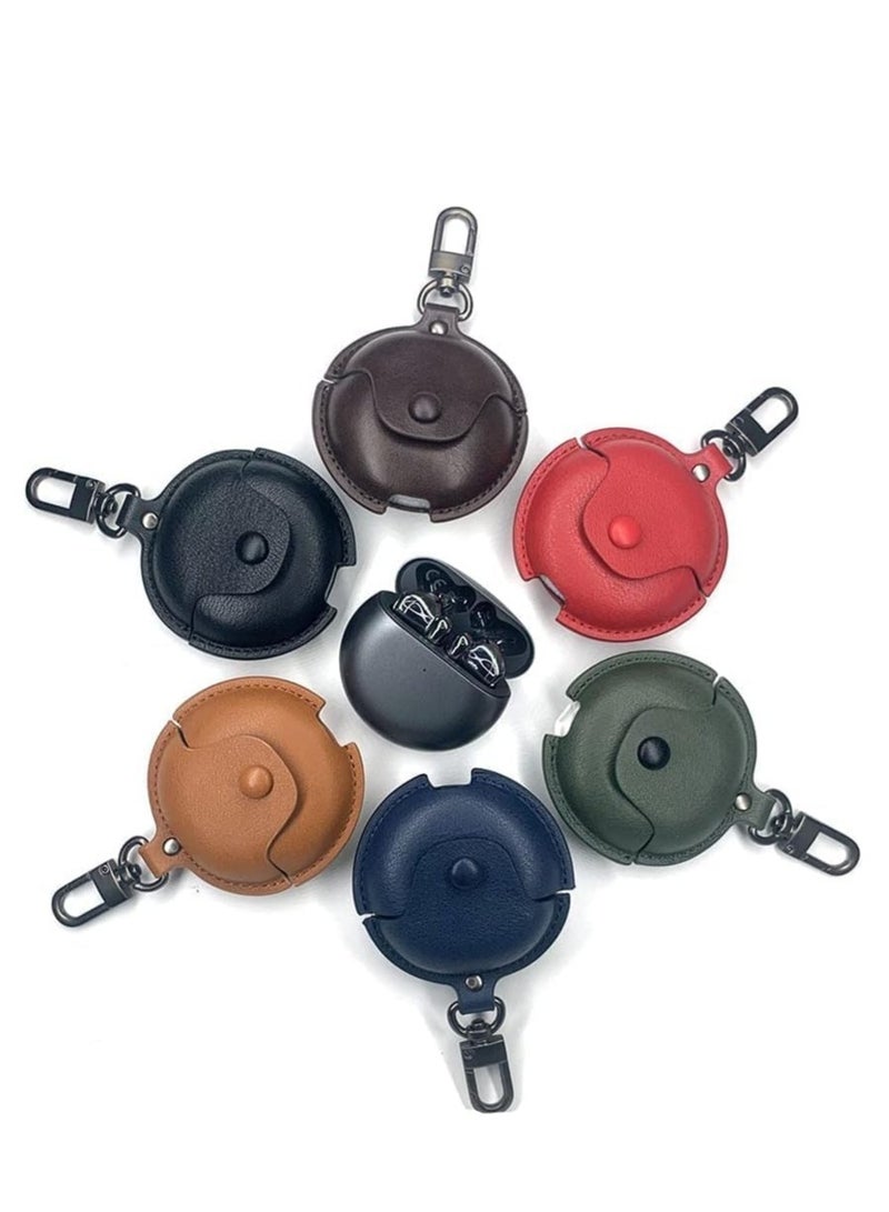 ELTRAZONE Protective Leather Case With Carabiner For Huawei FreeBuds 4i - Image 4