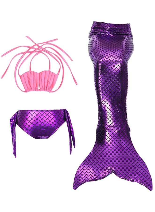 نيبمينينت 3-Piece Mermaid Swimming Costume Set 110cm - Image 1