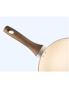 Sweet Home Ceramic Frying Pan Set - 26 CM | PFOA Free, Oven Safe, Induction Compatible, Dishwasher Safe, Grey/Cream  - Image 3